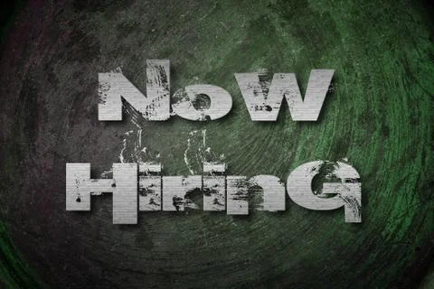 Now hiring concept Stock Illustration