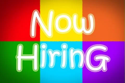 Now hiring concept Stock Illustration