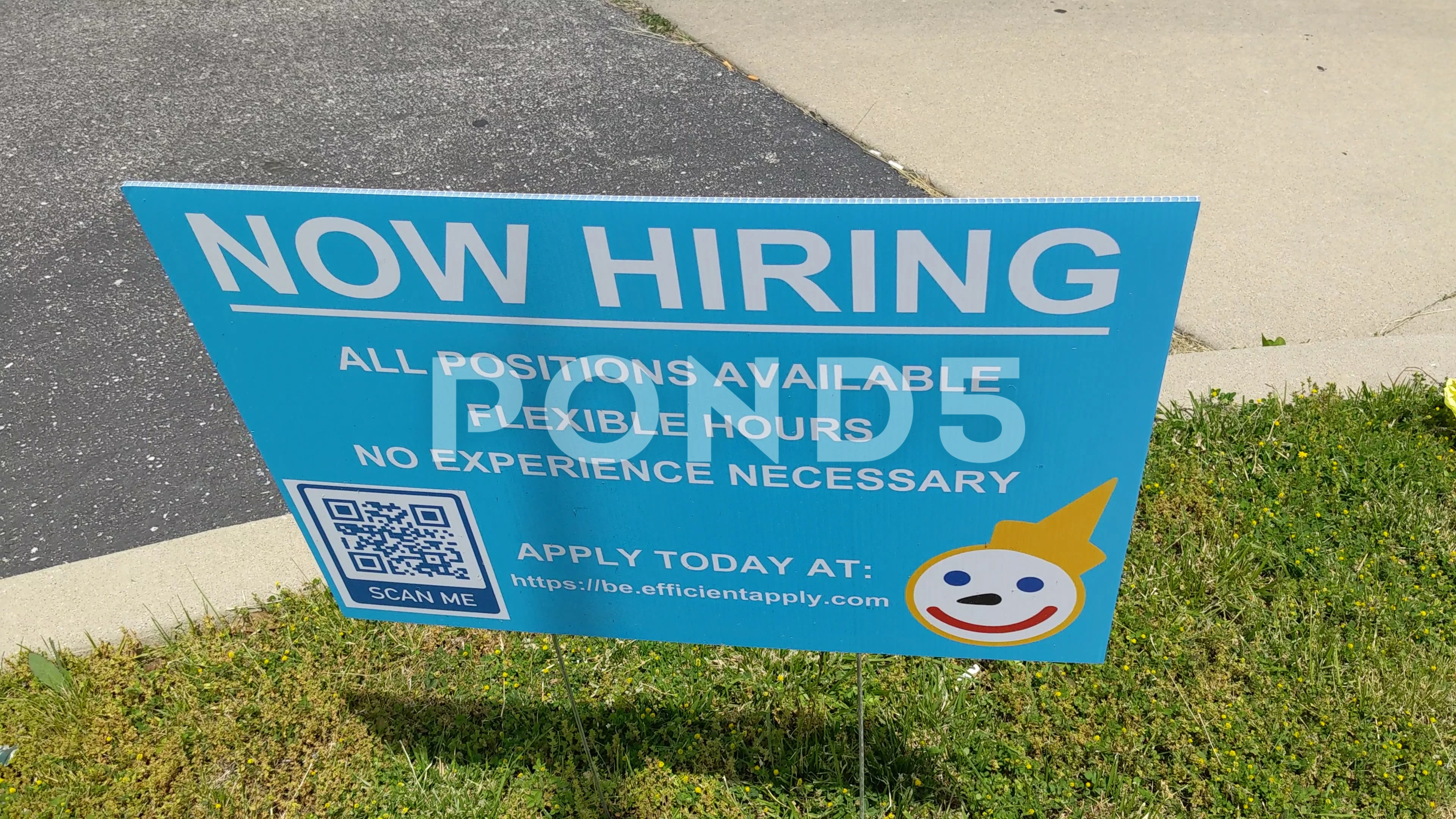 Now Hiring Jack In The Box Signage Stock Video Pond5