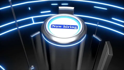 Now hiring text banner intro outro Stock-Footage 80451883