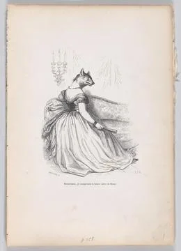 "Now, I understand the mother wolf of Rome" from Scenes from the Private an.. Stock Illustration
