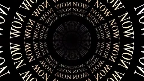 NOW Keyword Animation, 3D Background Loop. Affirmation &amp; mindfulness concept. Stock Footage 250474300