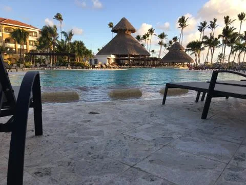 Now Larimar resort in Punta Cana. Dominican. Stock Photos