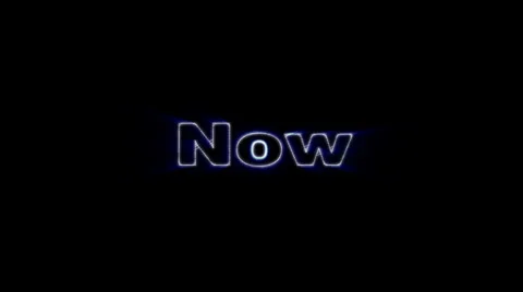 NOW , message animation Stock Footage 26195830