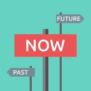Now, past and future Stock Illustration