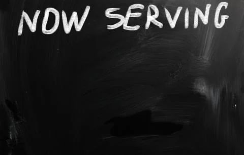 Now serving Stock Illustration