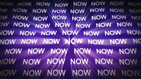 NOW Text Animation, Rendering, Background, Loop Video stock 158545278