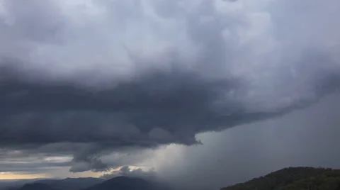 Nowendoc Storm, Rain and Mountain Timelapse Stock Footage 40679079
