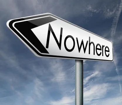 Nowhere Illustrazione stock