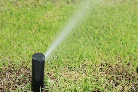 Nozzle automatic watering system Stock Photos