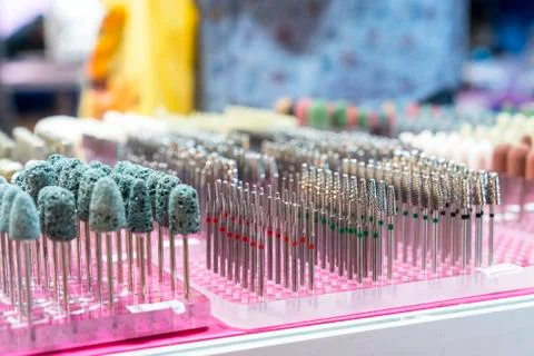 A nozzle for the device for manicure Stock Photos