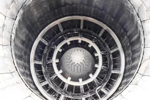 A nozzle of a jet engine with a variable thrust direction Stock-Fotos