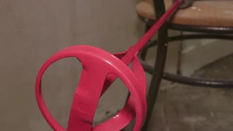 Nozzle mixer tool building nozzle drill rotation solution paint Stock-Footage 148397175