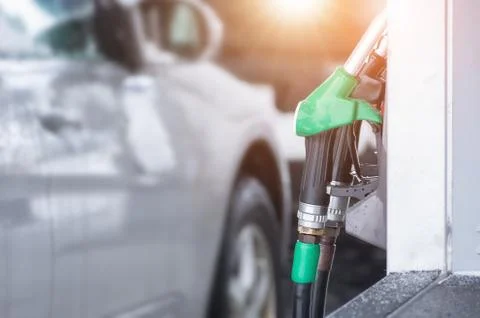 Nozzle for refueling Stock Photos