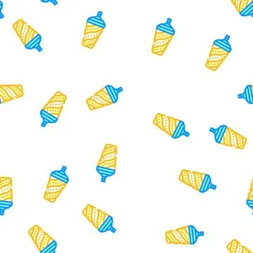 Nozzle for wheel discs polishing vector seamless pattern Stock Illustration