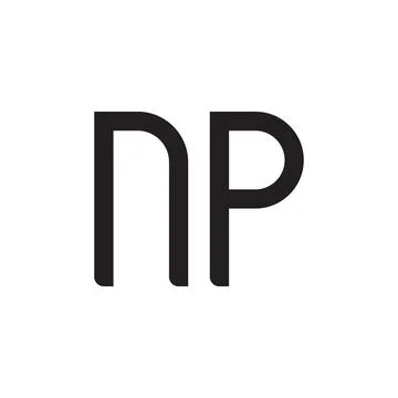 Np initial letter vector logo icon 库存插图