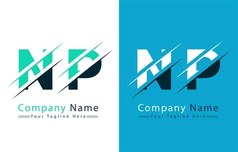 NP Letter Logo Design Concept. Vector Logo Illustration Stock Illustration