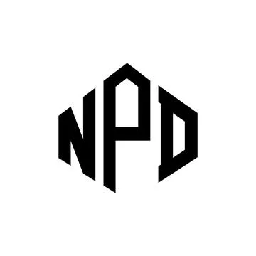 NPD letter logo design with polygon shape. NPD polygon and cube shape logo .. Stock Illustration