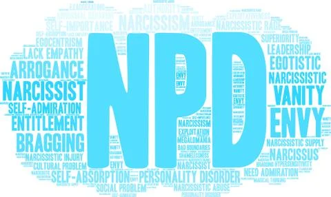 NPD Word Cloud Stock Illustration