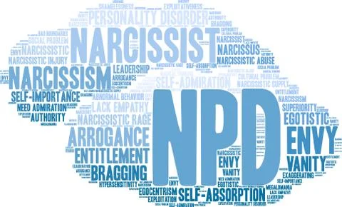 NPD Word Cloud 스톡 일러스트