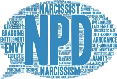 NPD Word Cloud 스톡 일러스트
