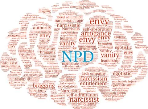 NPD Word Cloud 스톡 일러스트
