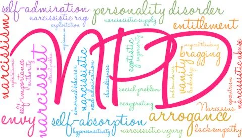 NPD Word Cloud Stock Illustration