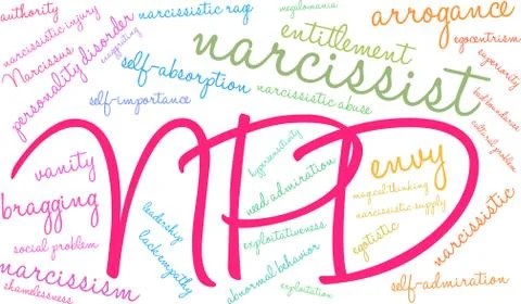 NPD Word Cloud 스톡 일러스트