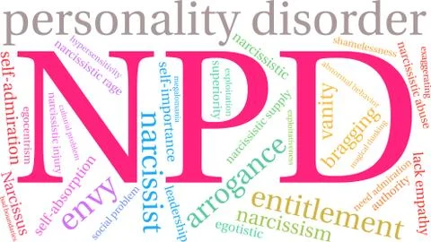 NPD Word Cloud 스톡 일러스트