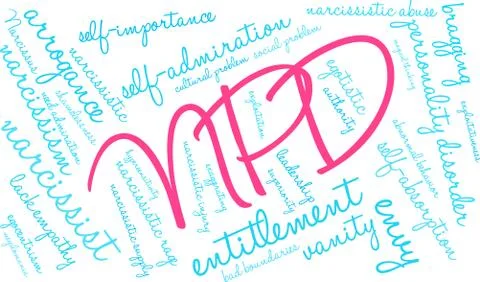 NPD Word Cloud Stock-Illustration