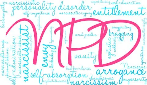 NPD Word Cloud 스톡 일러스트