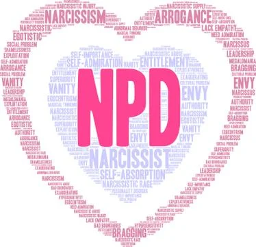 NPD Word Cloud Stock Illustration