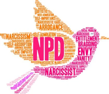 NPD Word Cloud 스톡 일러스트