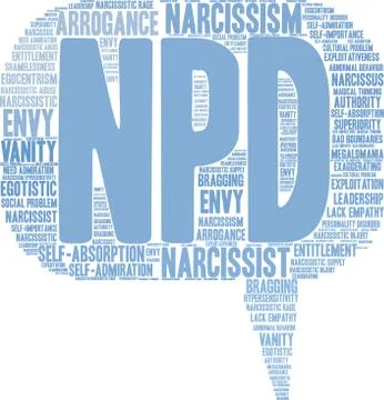 NPD Word Cloud Stock Illustration