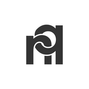 NQ creative geometric initial based modern and minimal logo. Letter n q tre.. Stock Illustration
