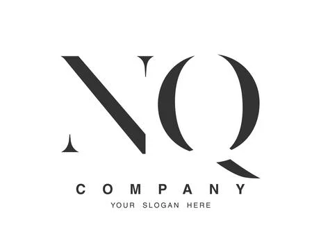 NQ logo design. Initial letter n and q serif font style. Creative classic c.. Stock Illustration