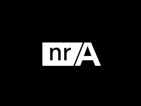 NRA Logo and Graphics design vector art, Icons isolated on black background Illustrazione stock