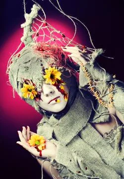 Ñreative make-up Foto stock