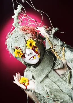 Ñreative make-up Foto stock
