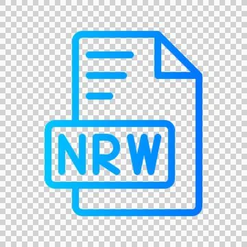 Nrw Document file picture gradient icon. format file type icons symbol Stock Illustration