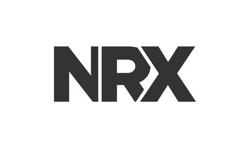NRX logo design template with strong and modern bold text. Initial based ve.. Stock Illustration