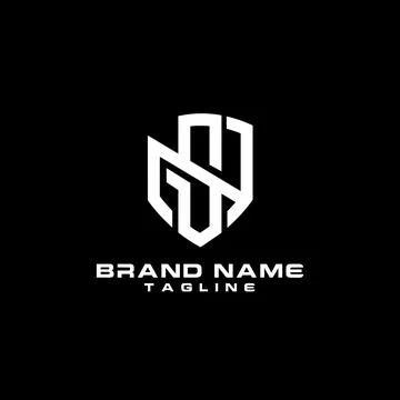 NS monogram Logo Design vector Illustrazione stock