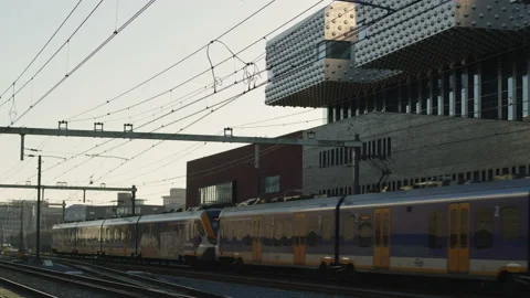 NS Netherlands Train Stock Footage 172098657