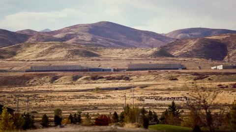 NSA data center in Utah pan from left to right Stock Footage 32260931