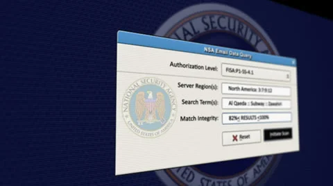 NSA Data Email Mining Scanning Spying Surveillance Stock Footage 25197199