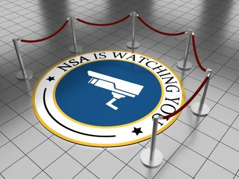 NSA is watching you Illustrazione stock