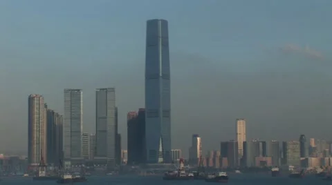 Nternational Commerce Centre Hong Kong Stock Footage 41536287