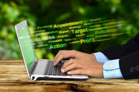 Nternet worker  Stock-Illustration