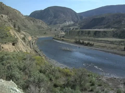 N.Thompson River Spences Bridge Stock Footage 11060141