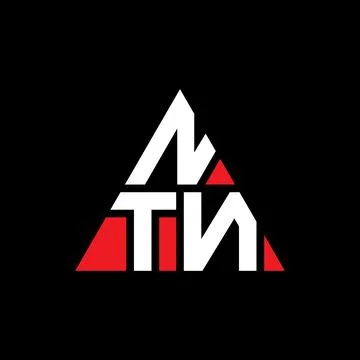 NTN triangle letter logo design with triangle shape. NTN triangle logo desi.. Illustrazione stock
